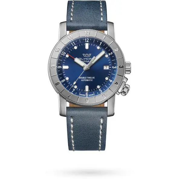 Glycine Men`s Ariman Double Twelve 42mm Automatic Watch GL0553