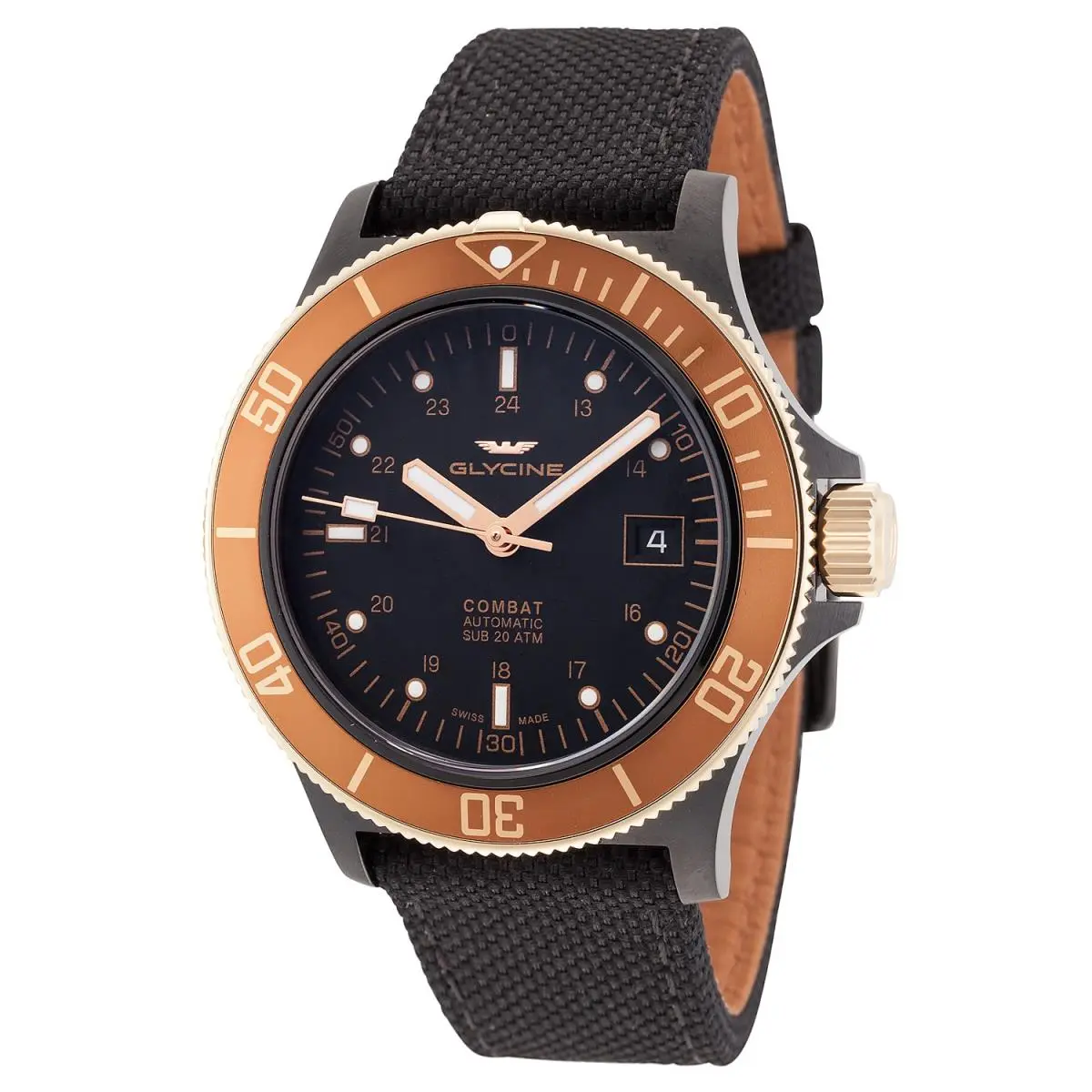 Glycine Men`s Combat Sub 42mm Automatic Watch GL0093