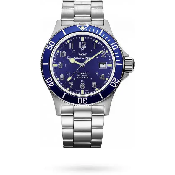 Men`s Combat Sub 42mm Automatic Watch GL0077 by Glycine