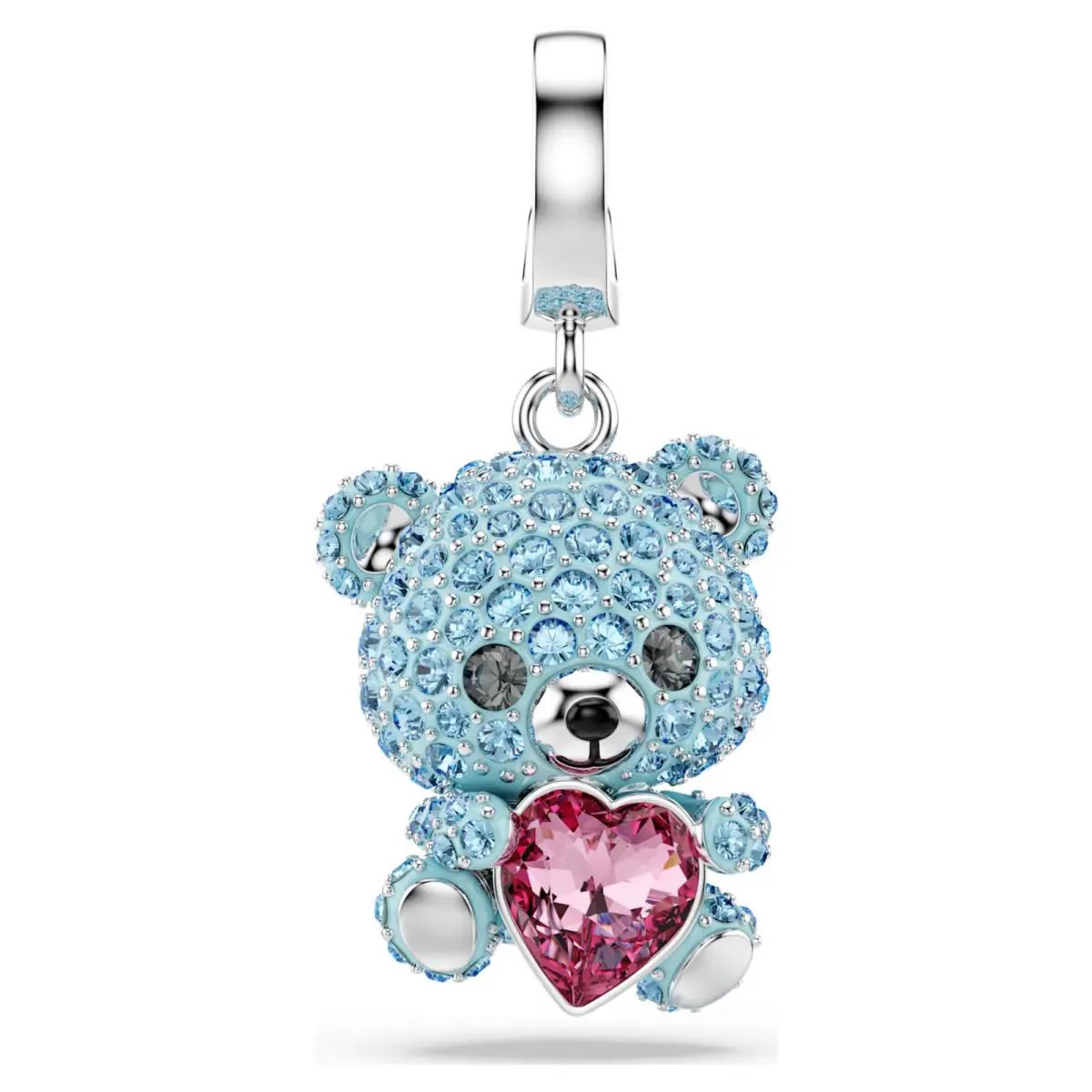 Swarovski Idyllia Charm Mixed Cuts Teddy Blue Rhodium Plated 5750253