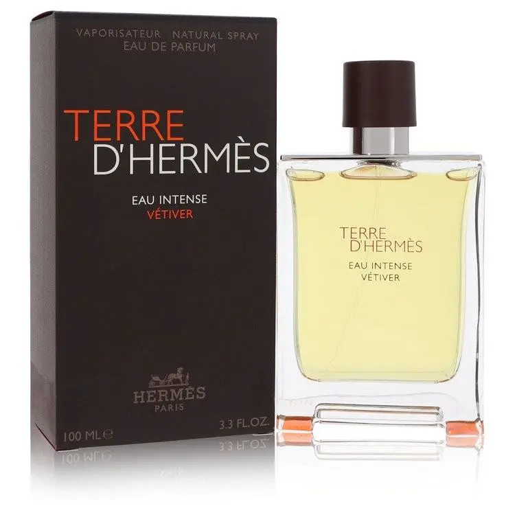 Hermes Terre D`hermes Eau Intense Vetiver Eau de Parfum Spray 3.3 oz For Men