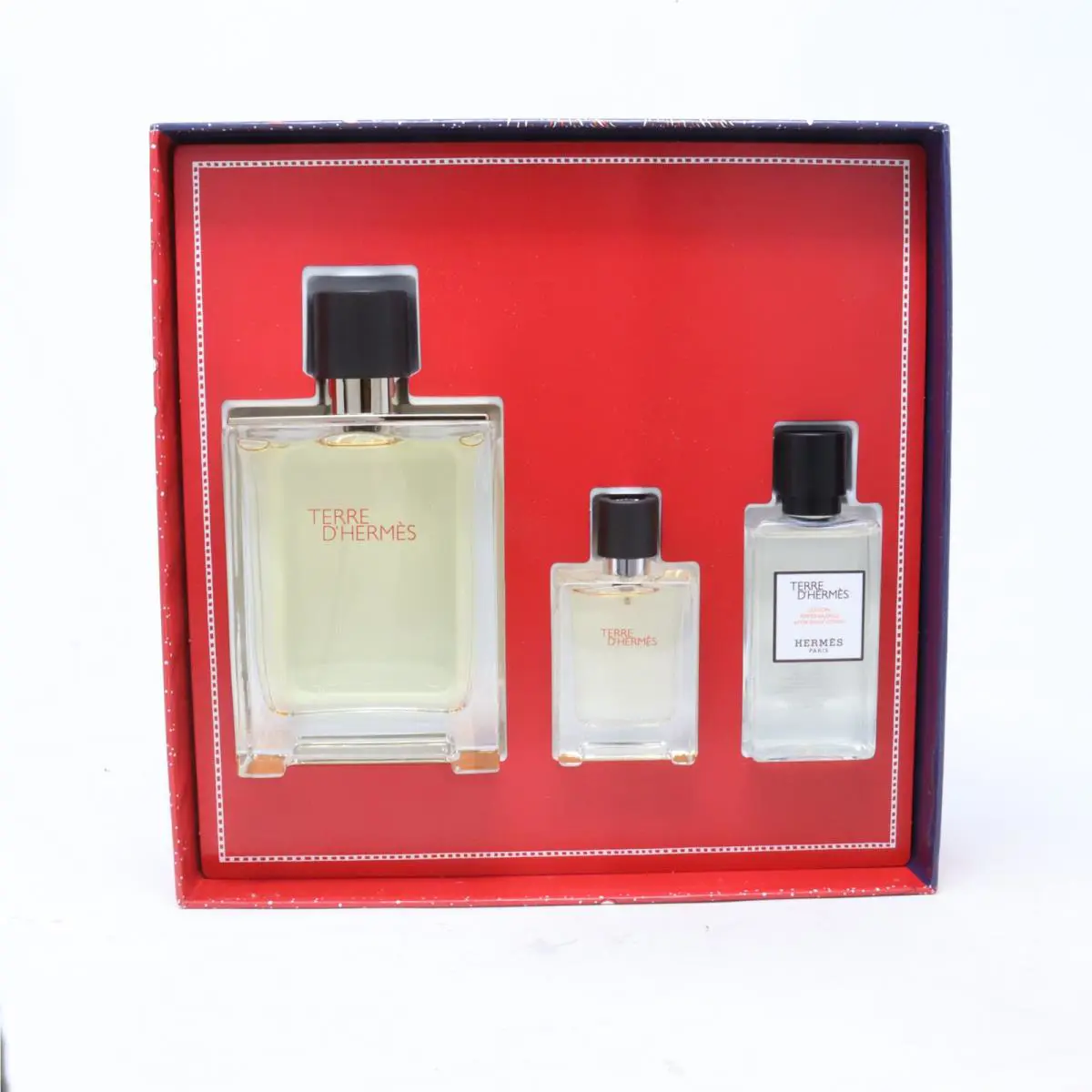 Hermes Terre D`hermes 3pc Gift Set For Men100ml Edt + 12.5ml + 40ml Aftershave