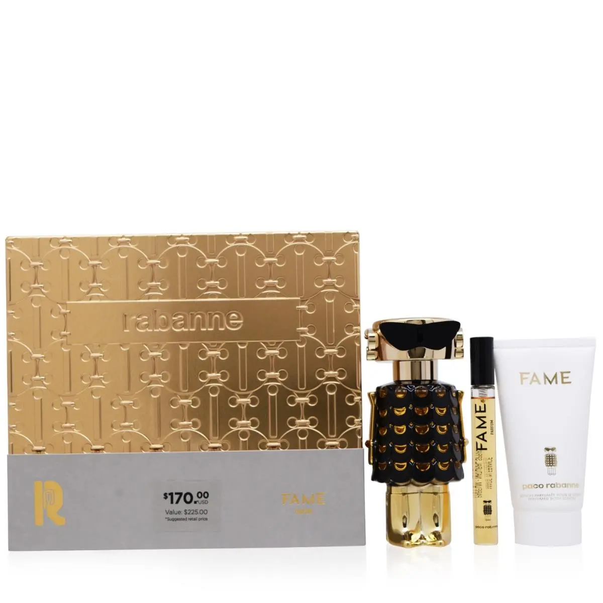 Fame  Parfum 3pc Gift Set For Women by Paco Rabanne