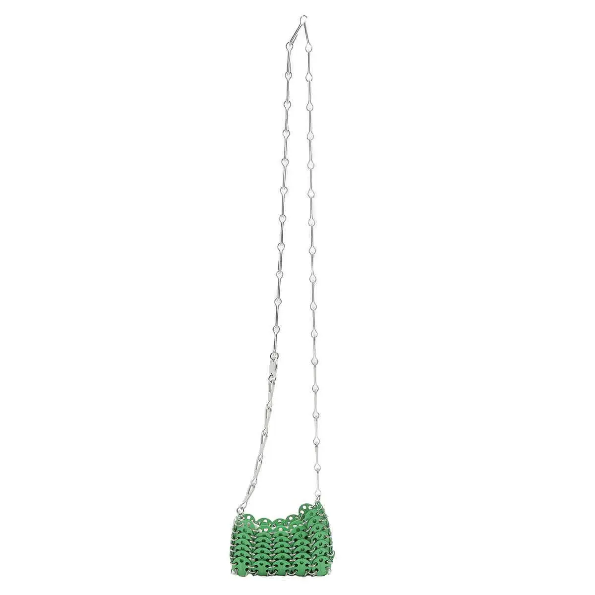 Paco Rabanne Bright Green 1969 Micro Crossbody Bag 23PSS0336MET424