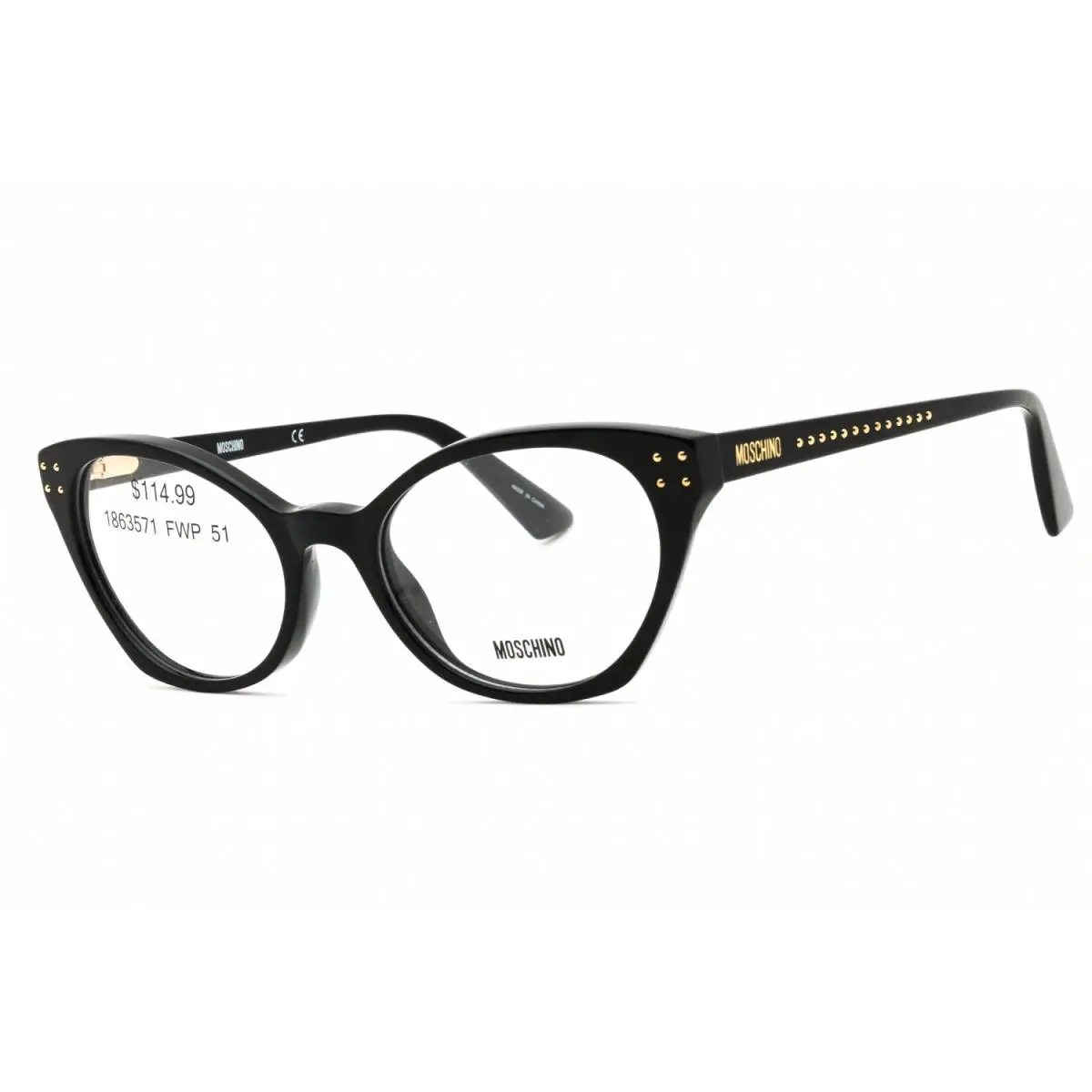 Moschino MOS582 807 Eyeglasses Black Frame 51mm
