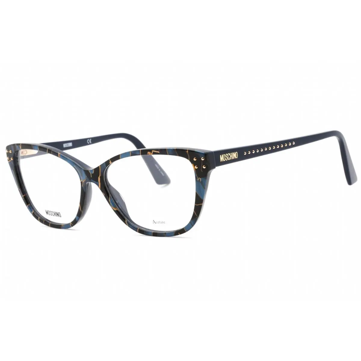 Moschino MOS583-EDC-54 Eyeglasses Frame Size 54mm 15mm 140mm Blackblue Women 716