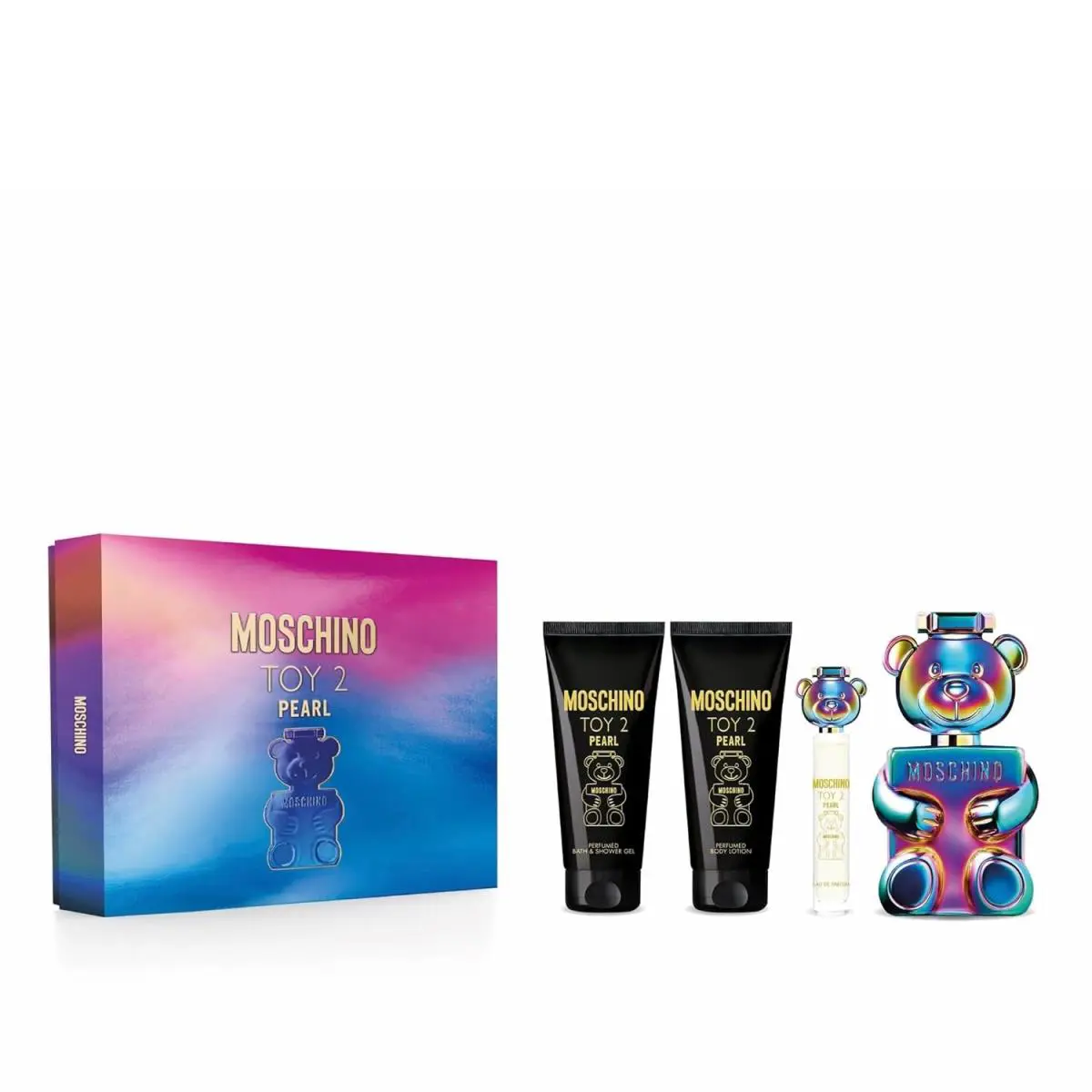 Moschino Toy 2 Pearl 4PCS Gift Set 3.4oz Edp +0.33oz Edp +3.4oz Lotion + 3.4 Gel