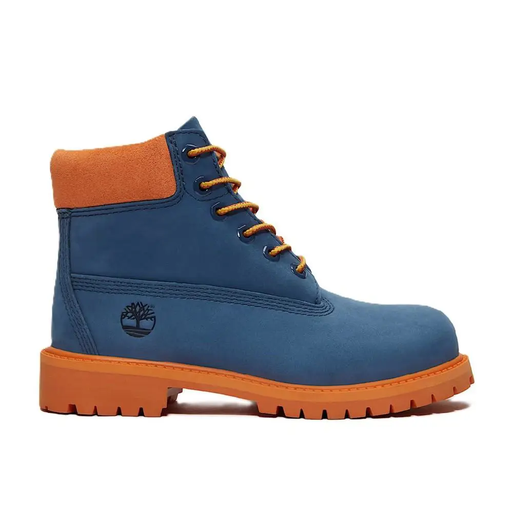 Little Kid`s Timberland Premium 6 In. Lace Dark Blue Nubuck TB0A2CTG EP2 - Dark Blue Nubuck