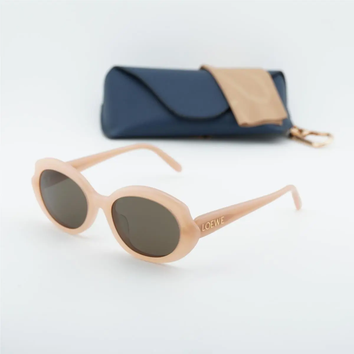 Loewe Women Sunglasses Orange Brown Oval LW40147F 42E