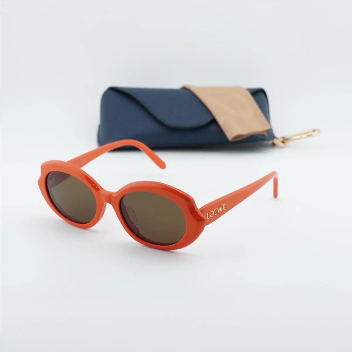 Loewe LW40147F 42E Orange/brown 55-20-140 Sunglasses