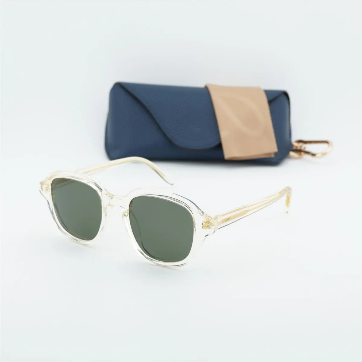 Loewe LW40163I 57N Transparent Yellow/green 49-21-140 Sunglasses