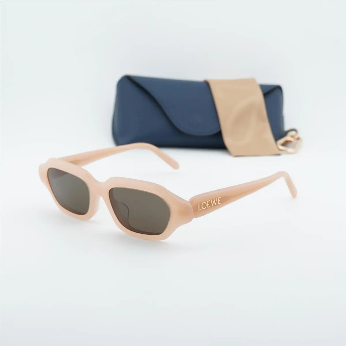 Loewe LW40157U 72E Shiny Pink/brown 51-17-140 Sunglasses
