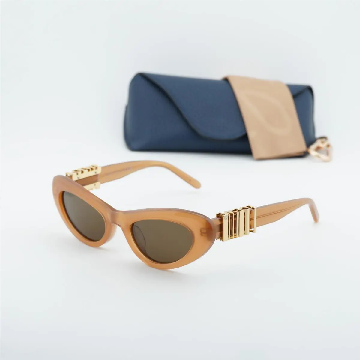 Loewe LW40156U 50E Shiny Brown/brown 52-20-140 Sunglasses