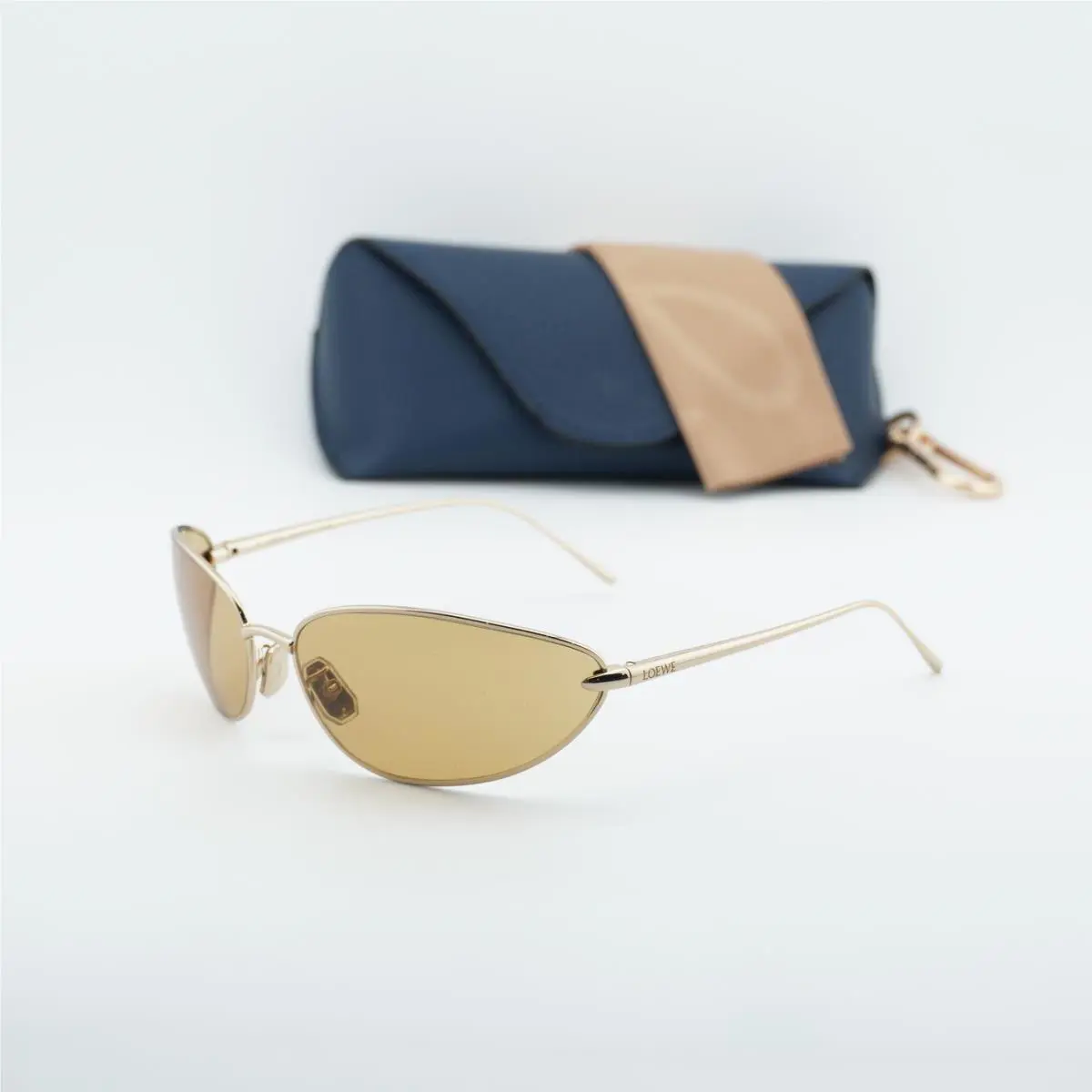 Loewe LW40164U 32E Shiny Gold/brown 68-15-120 Sunglasses