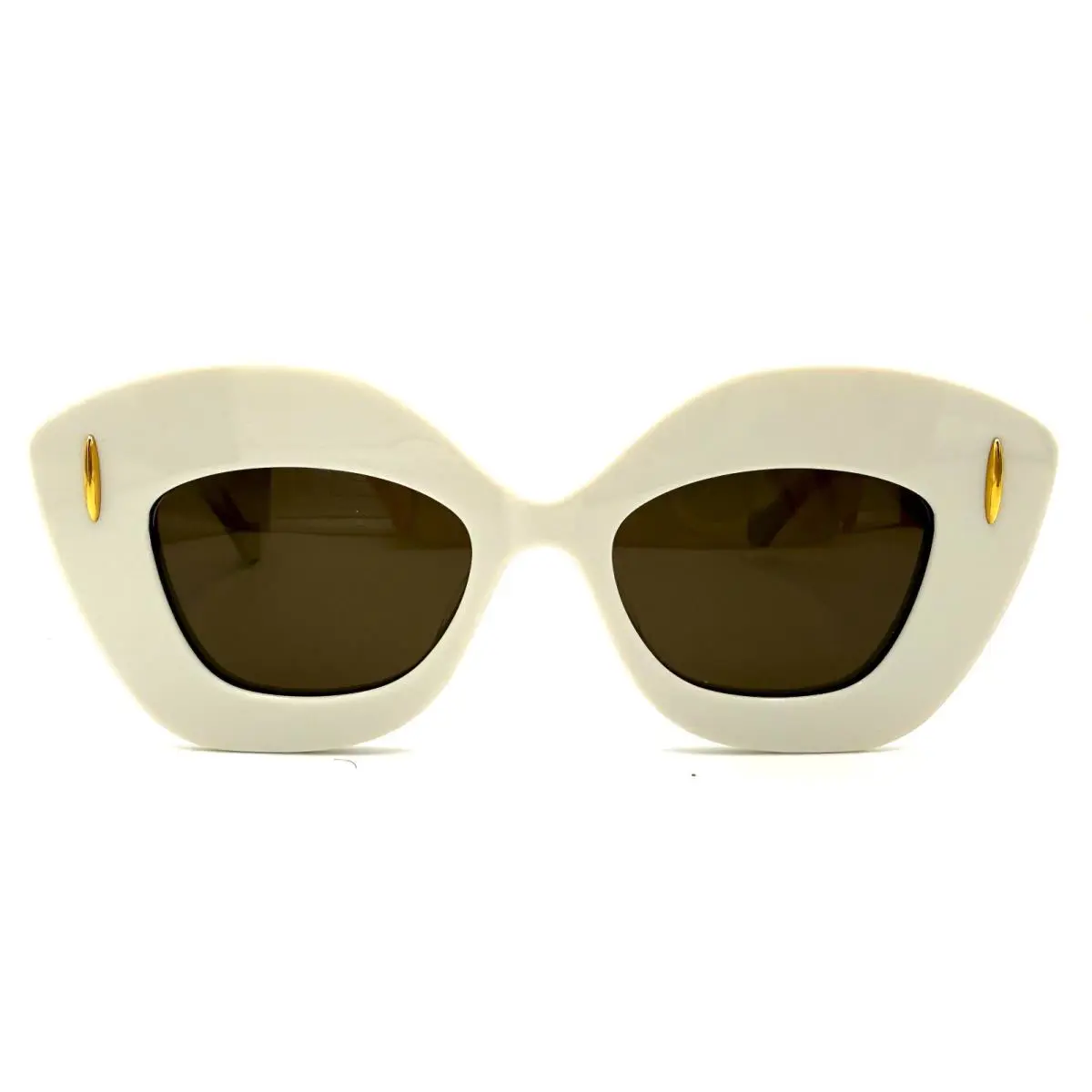 Loewe LW40127I LW LW40127I 25E Ivory Brown Sunglasses 48-18-140