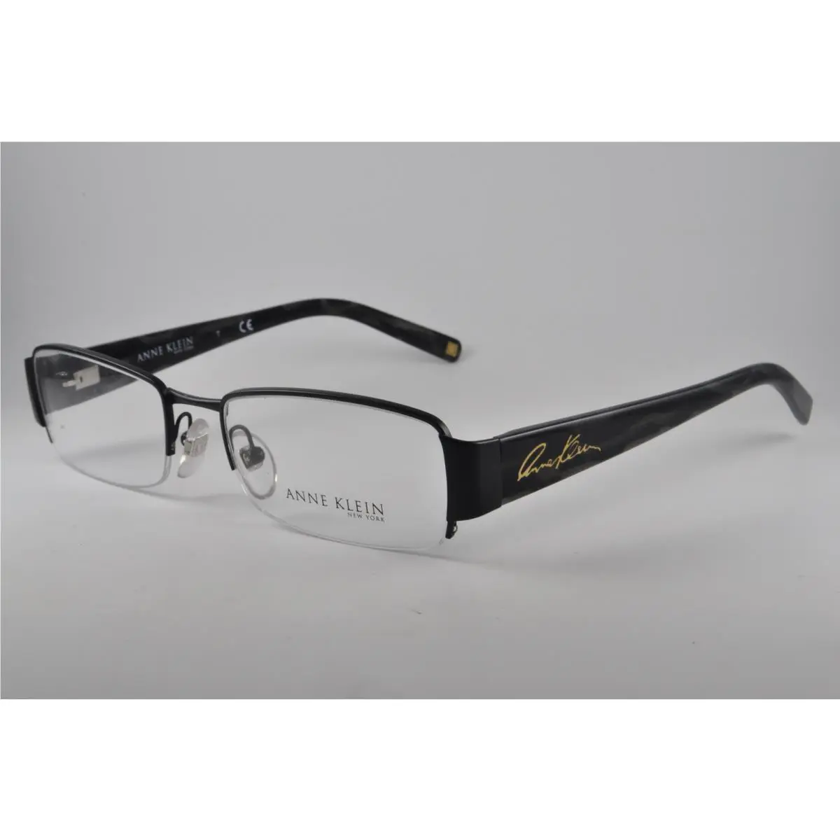 Anne Klein Eyeglasses AK 9124 566S Satin Black Size 52-18-135