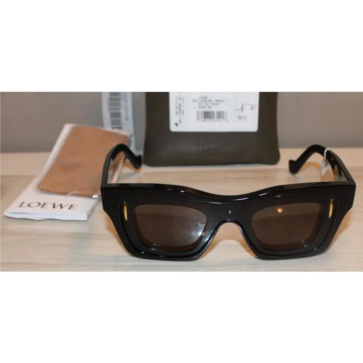 Loewe Black Gold Signature Cinema Sunglasses W/tags Rtl