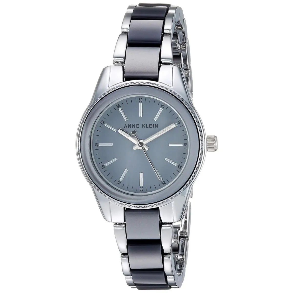Anne Klein Women`s Resin Bracelet Watch Silver/grey