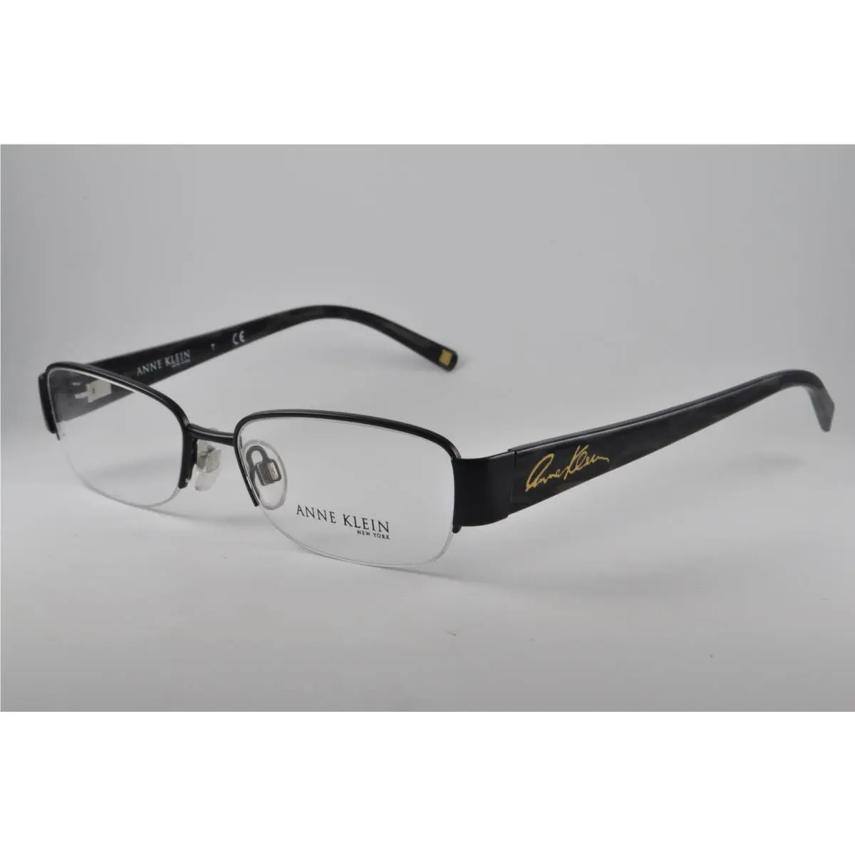 Anne Klein Eyeglasses AK 9128 566S Satin Black Size 52-16-135