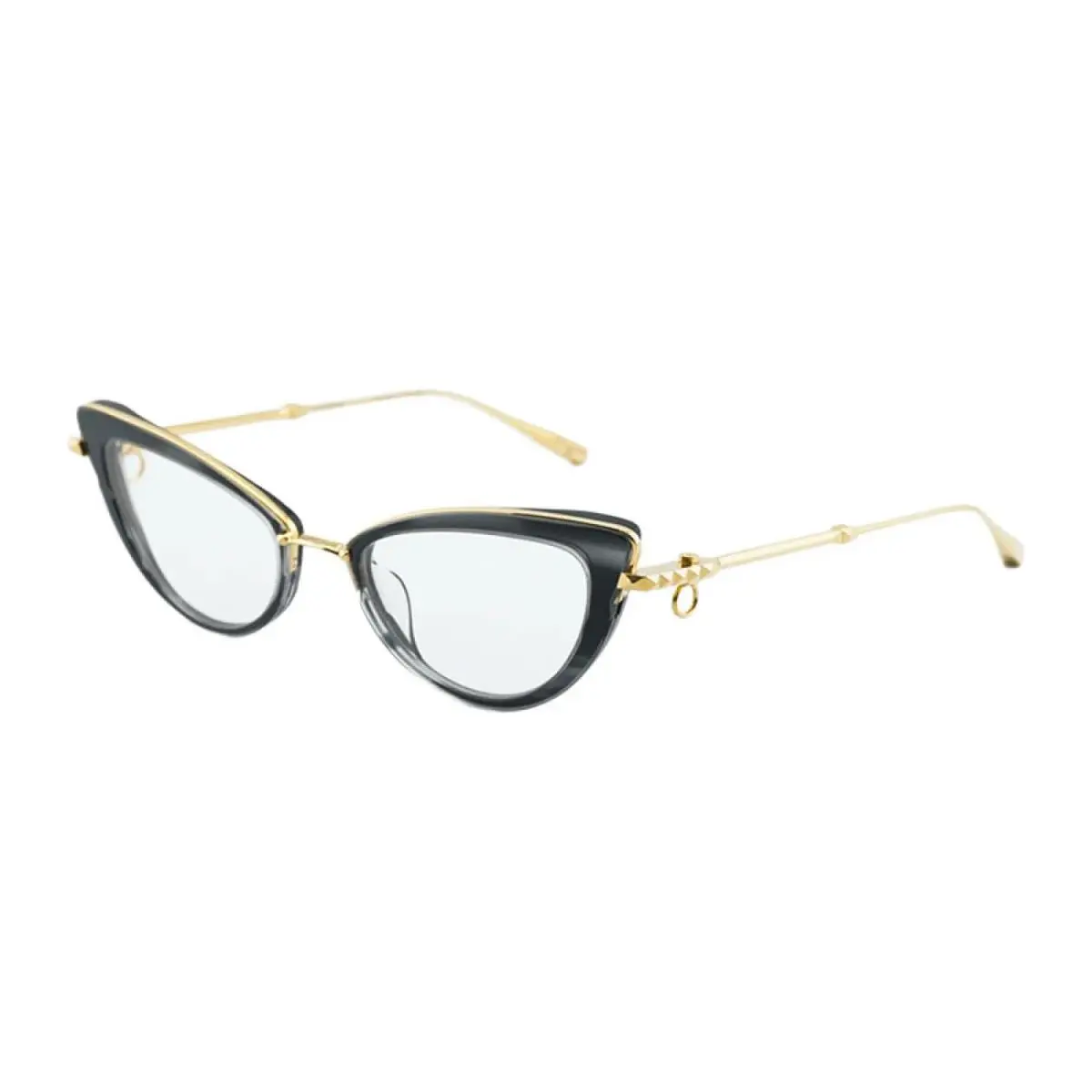 Valentino VLX-123-CH A Cat Eye Shiny Black/gold 51 mm Women`s Eyeglasses Frame
