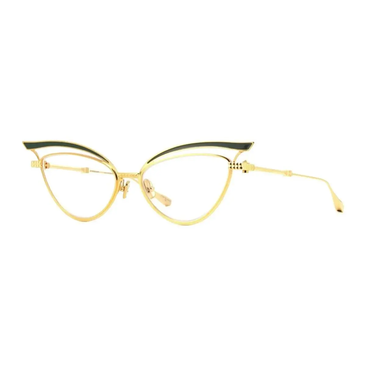 Valentino VLX-118 E Cat Eye Gold/black Enamel 55 mm Women`s Eyeglasses Frame
