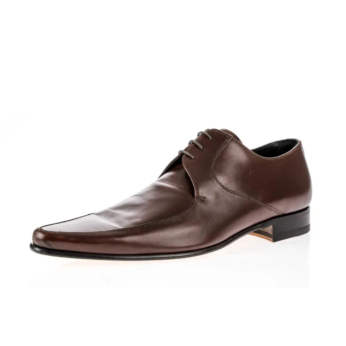 Mens Dolce Gabbana Brown Leather Pointed Toe Oxford Shoes sz UK 6.5 US - Brown