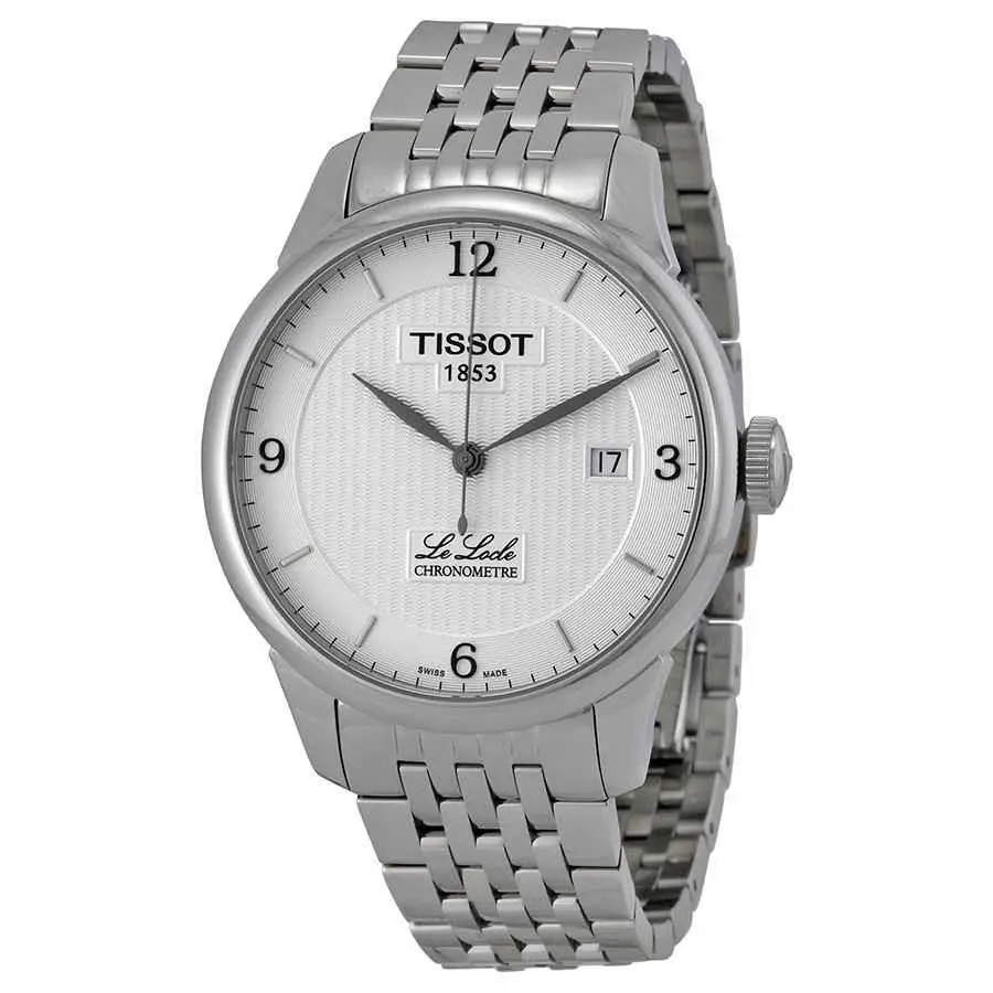 Tissot Le Locle Chronometre Silver Dial Men`s Watch T006.408.11.037.00 - Dial: Silver, Band: Gray, Bezel: Silver