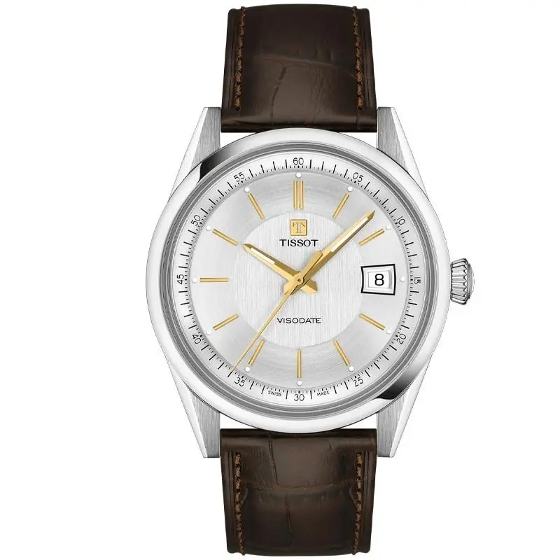 Visodate 39mm Silver Dial Men`s Watch T1574071603100 by Tissot