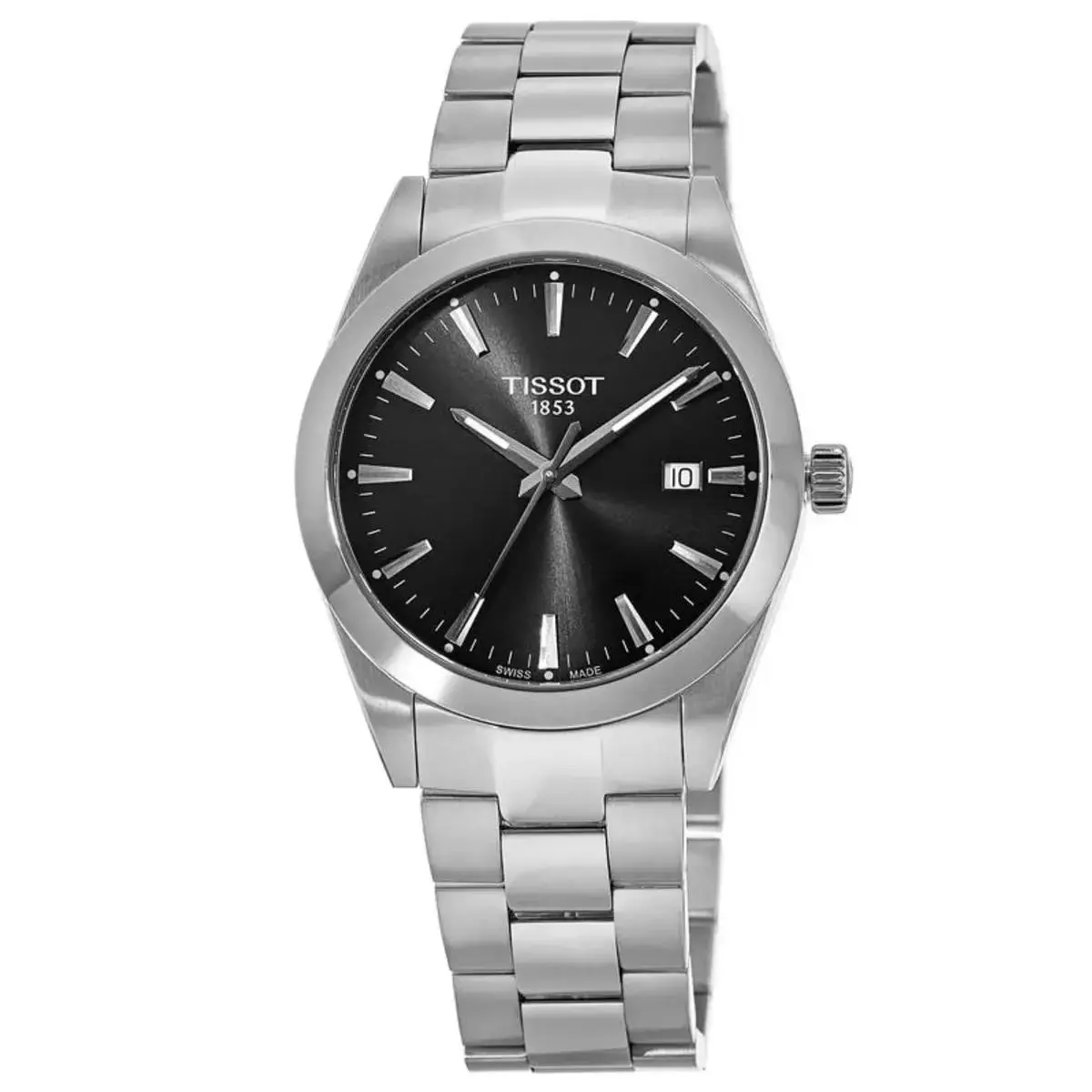 Gentlemen Black Dial 40mm Mens Quartz Watch T1274101105100 by Tissot