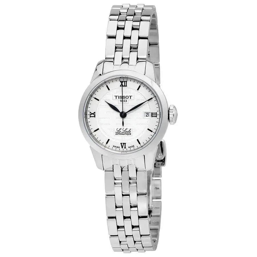 Tissot T41.1.183.35 Le Locle Double Happiness Lady Grey Dial 25.3 mm Women`s - Silver-tone, Dial: Gray, Band: Silver