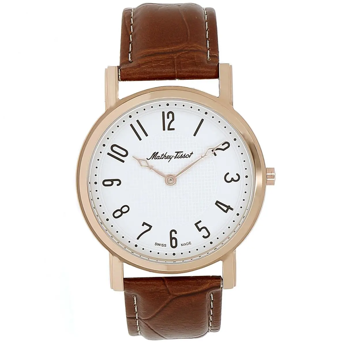 Mathey Tissot Men`s City White Dial Watch - H611252PG