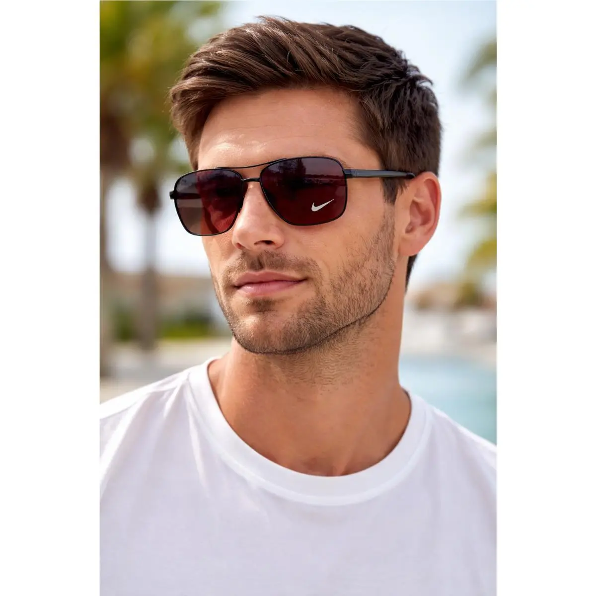 Club Premier DQ0798G Sunglasses Satin Black 58-15-140 Rx’able with Case by Nike