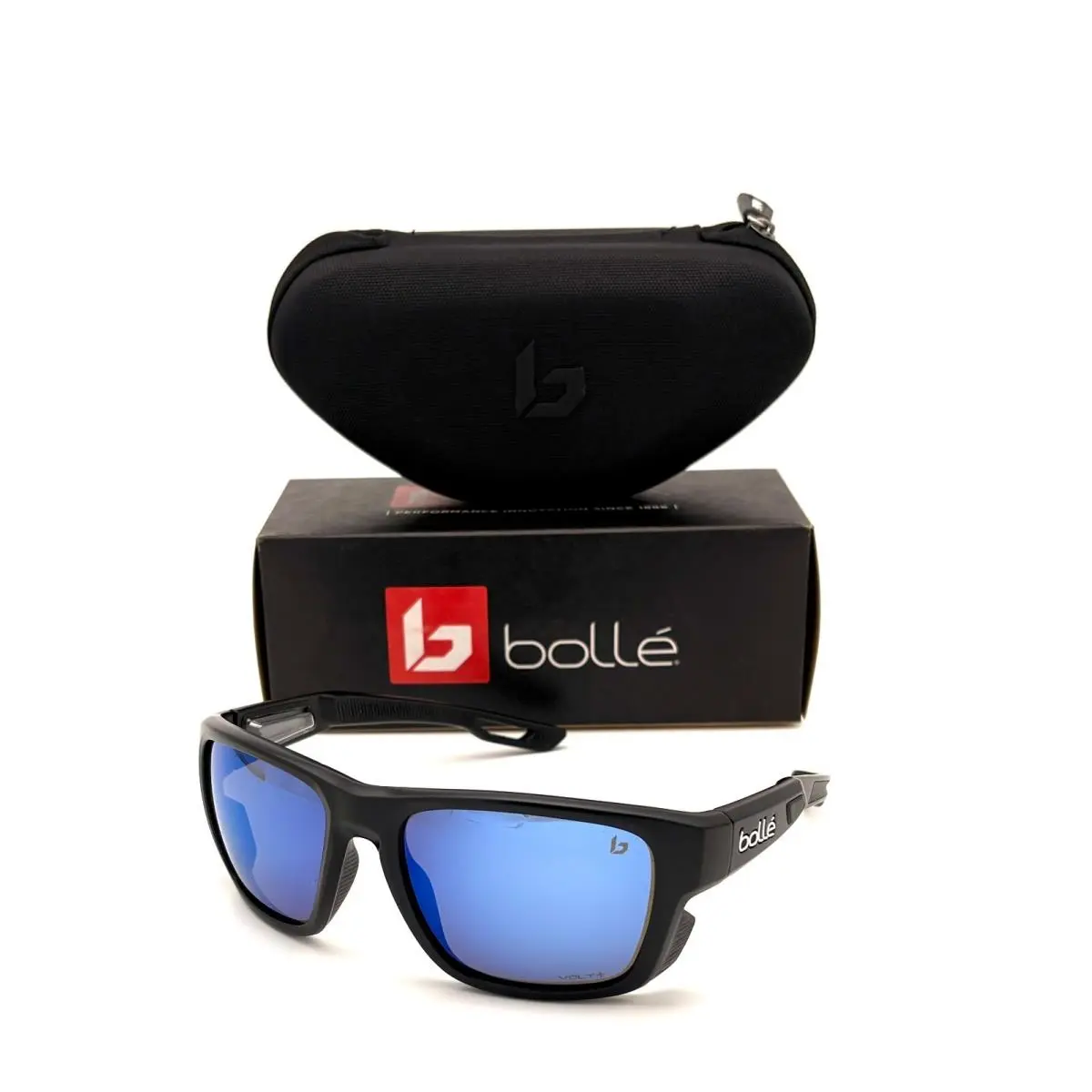 Bolle Airdrift Matte Black / Volt + Offshore Polarized 58mm Sunglasses