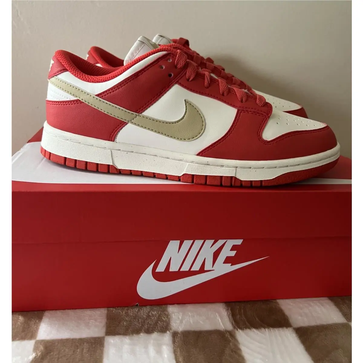 Nike shoes - Nike Dunk Low Next Nature - DD1873-602 - Light Crimson/Team Gold/Sail 0