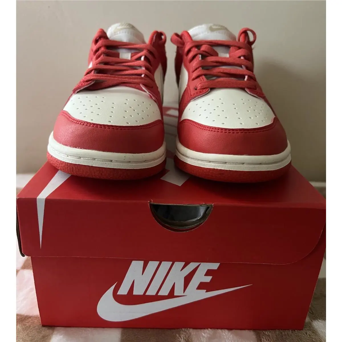Nike shoes - Nike Dunk Low Next Nature - DD1873-602 - Light Crimson/Team Gold/Sail 5
