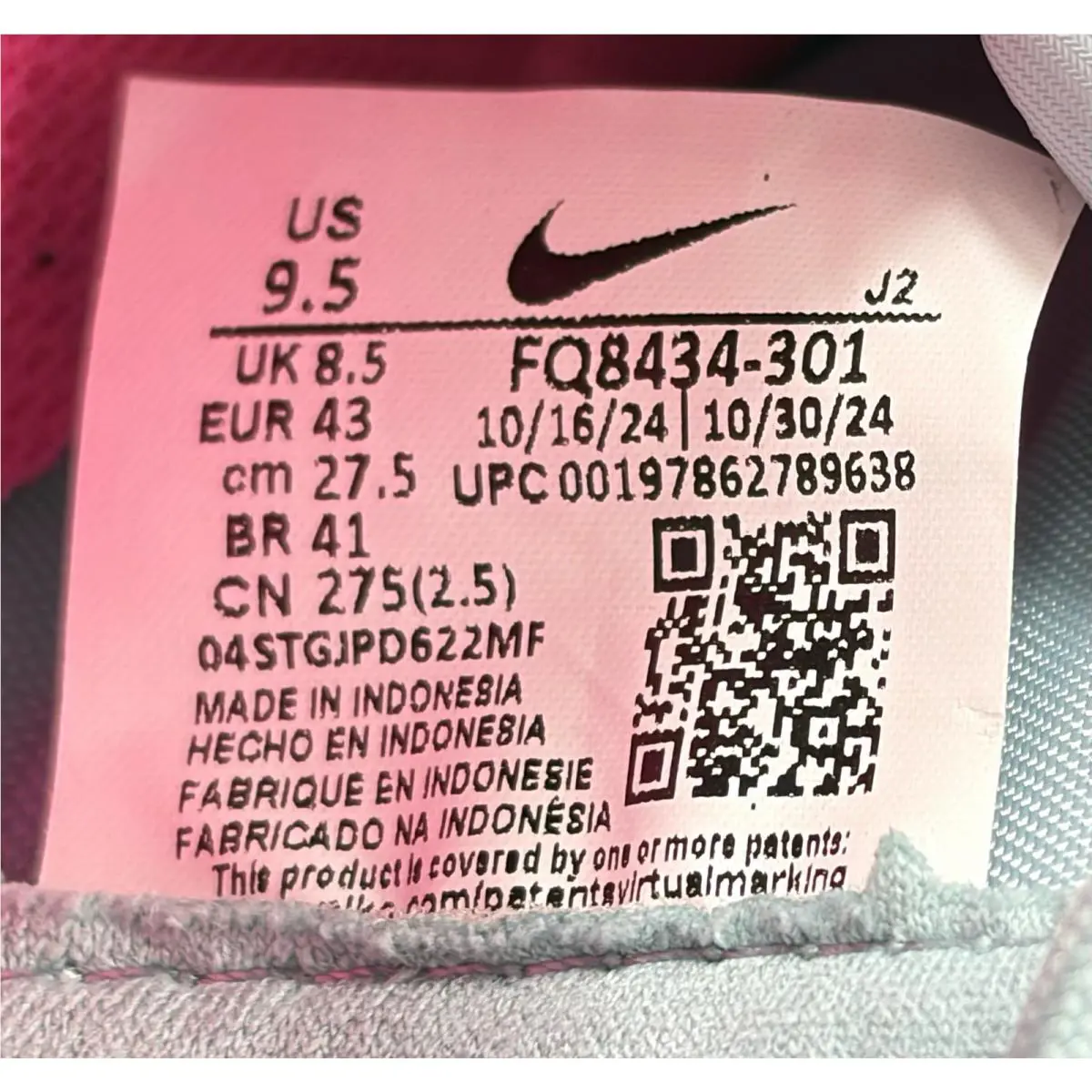 Nike shoes - Nike Zoom Vapor - Zoom Vapor - FQ8434-301 - Ocean Cube/Pink Blast (UPC: 197862789638) 7