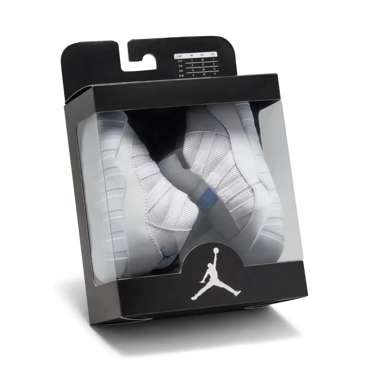 Jordan 11 Toddler Infant White Blue Size 4C Crib Bootie CI6165 104