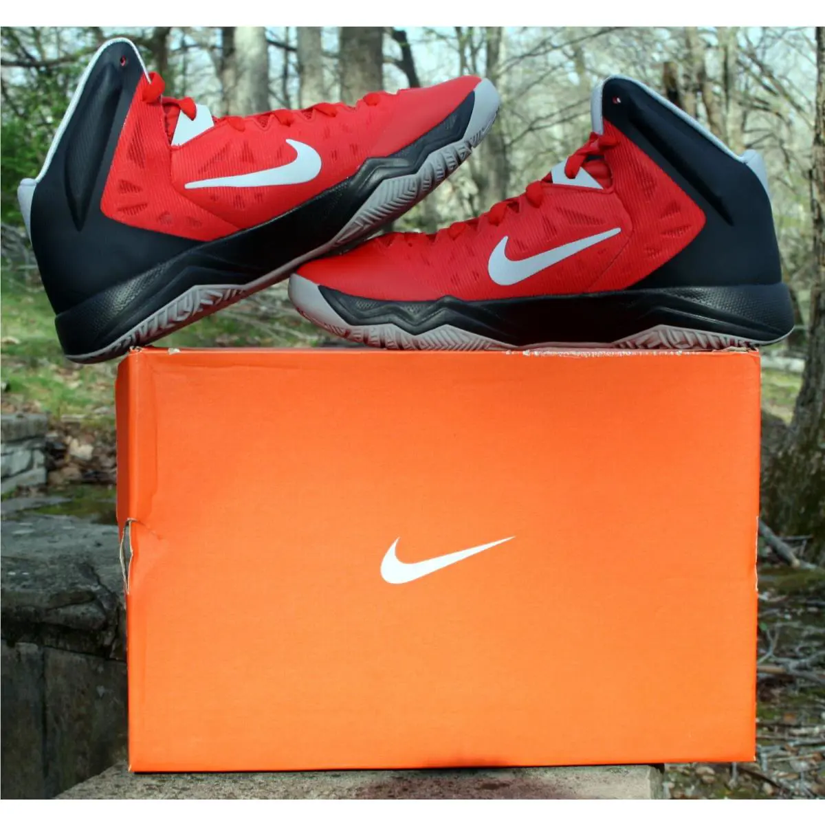 Nike shoes - Nike Zoom HyperQuickness - Zoom HyperQuickness - 599519-602 - University red/wolf grey/black (UPC: 887225408800) 8