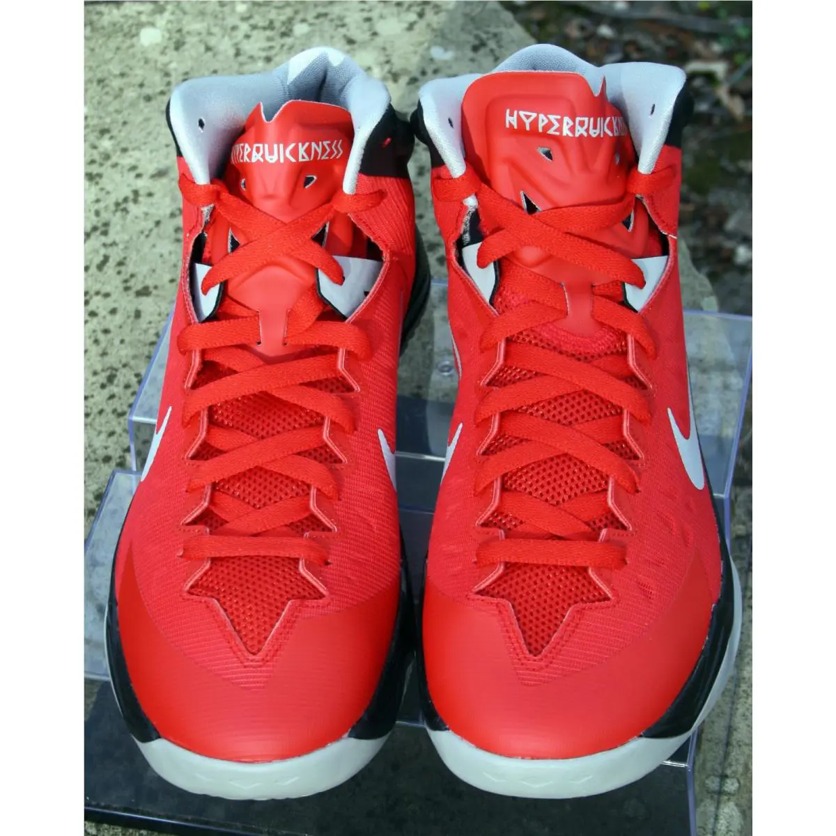 Nike shoes - Nike Zoom HyperQuickness - Zoom HyperQuickness - 599519-602 - University red/wolf grey/black (UPC: 887225408800) 0