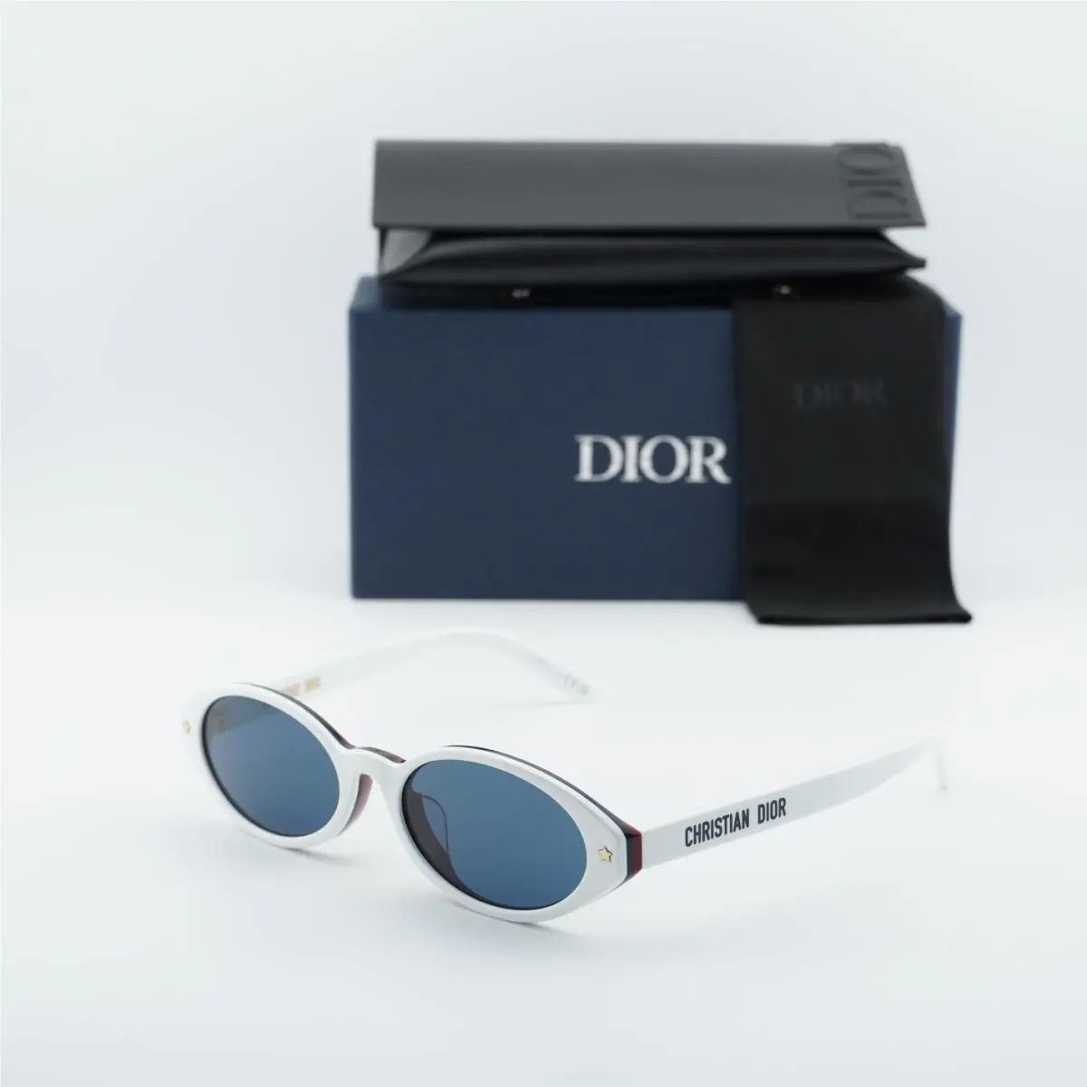 pacific R1F 50B0 White/blue 54-18-140 Sunglasses by Dior