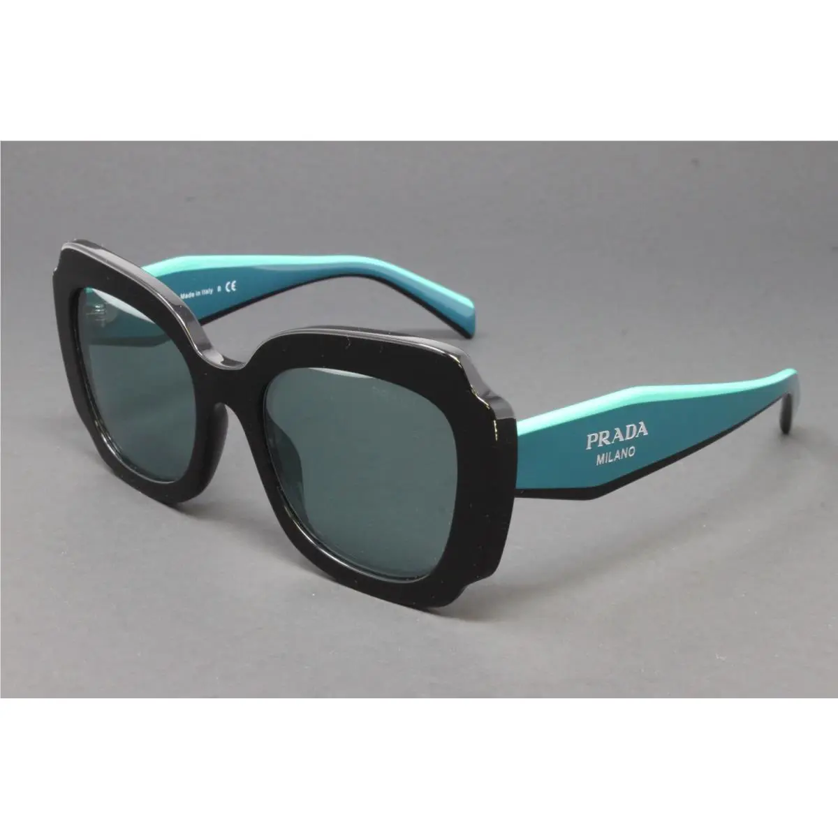 Prada PR16YS 1AB08Q Women`s Sunglasses Black 52mm Mirrored Lens