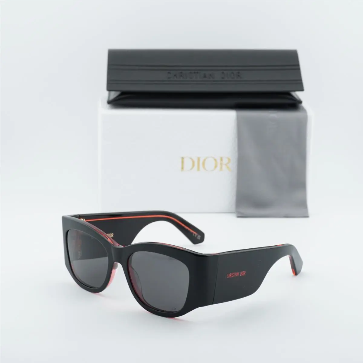 Dior Diornuit S1I 16A0 Shiny Black/smoke 54-18-135 Sunglasses