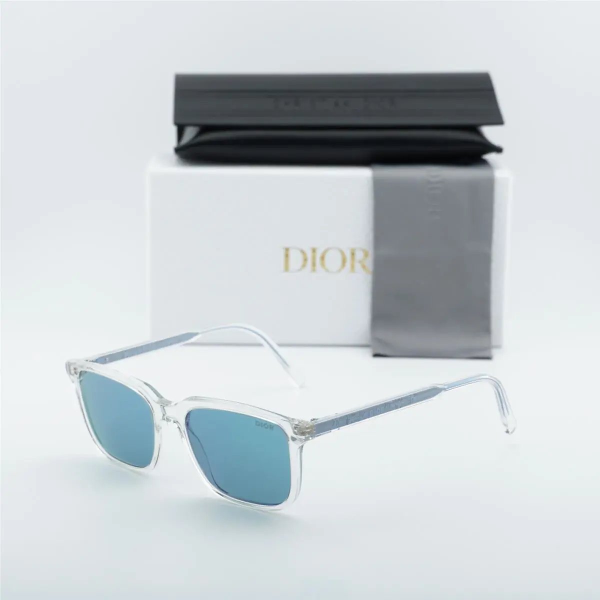 Indior S1I 85B7 Transparent/blue 54-18-140 Sunglasses by Dior