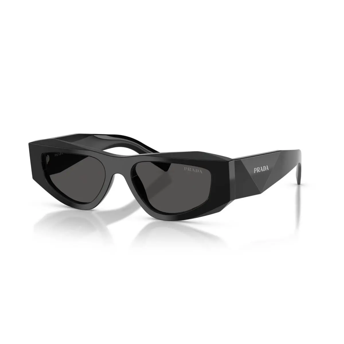 Prada PR B19S 16K08Z Sunglasses 52mm Black / Dark Grey Lens