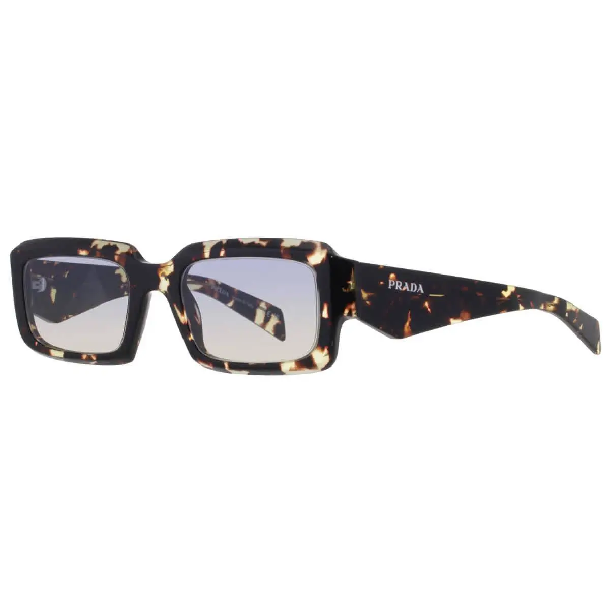 Prada Blue Yellow Gradient Rectangular Men`s Sunglasses PR 27ZS 16O50E 54