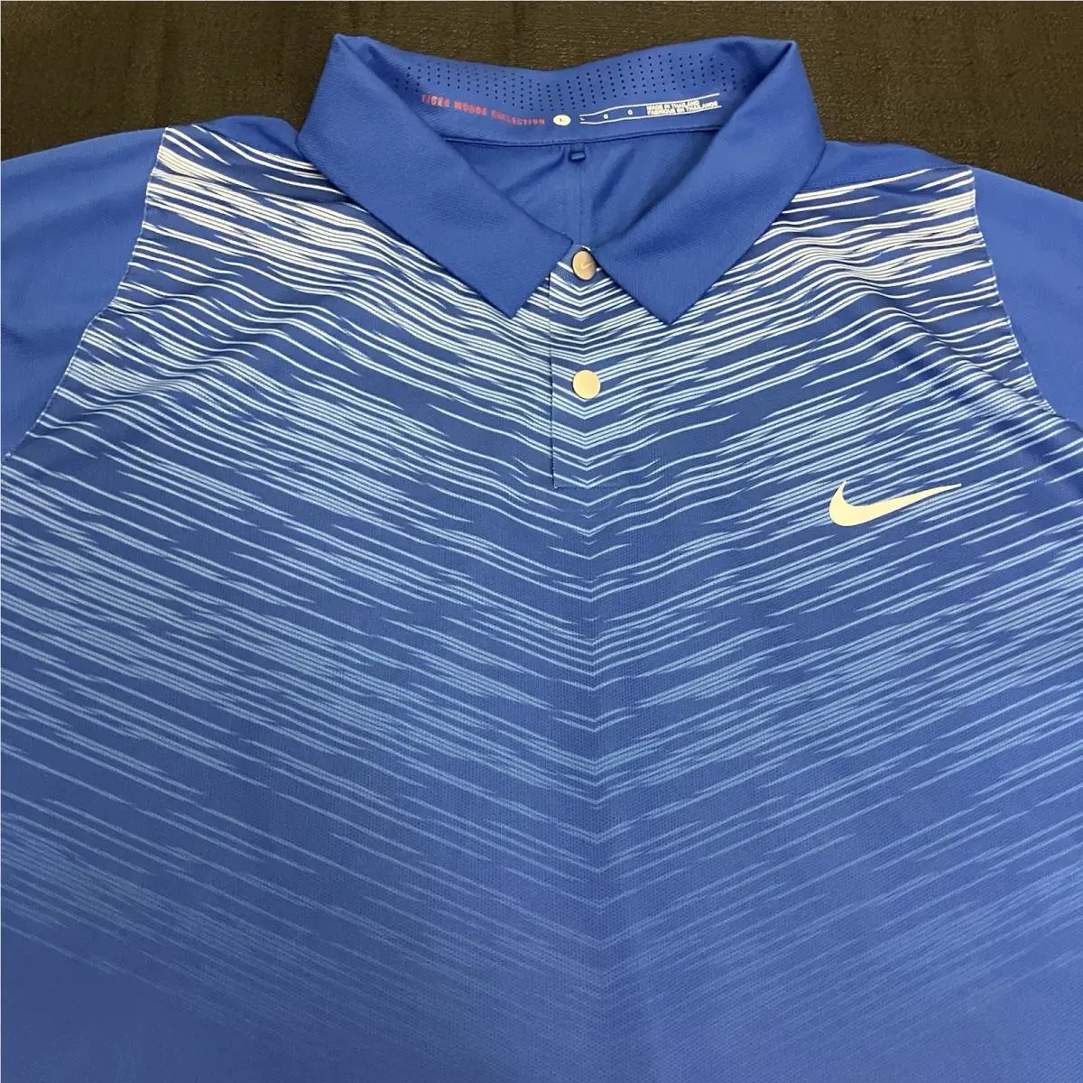 Nike clothing - Tiger Woods Velocity Max Fade Polo - Royal Sport Blue Reflective Silver 0