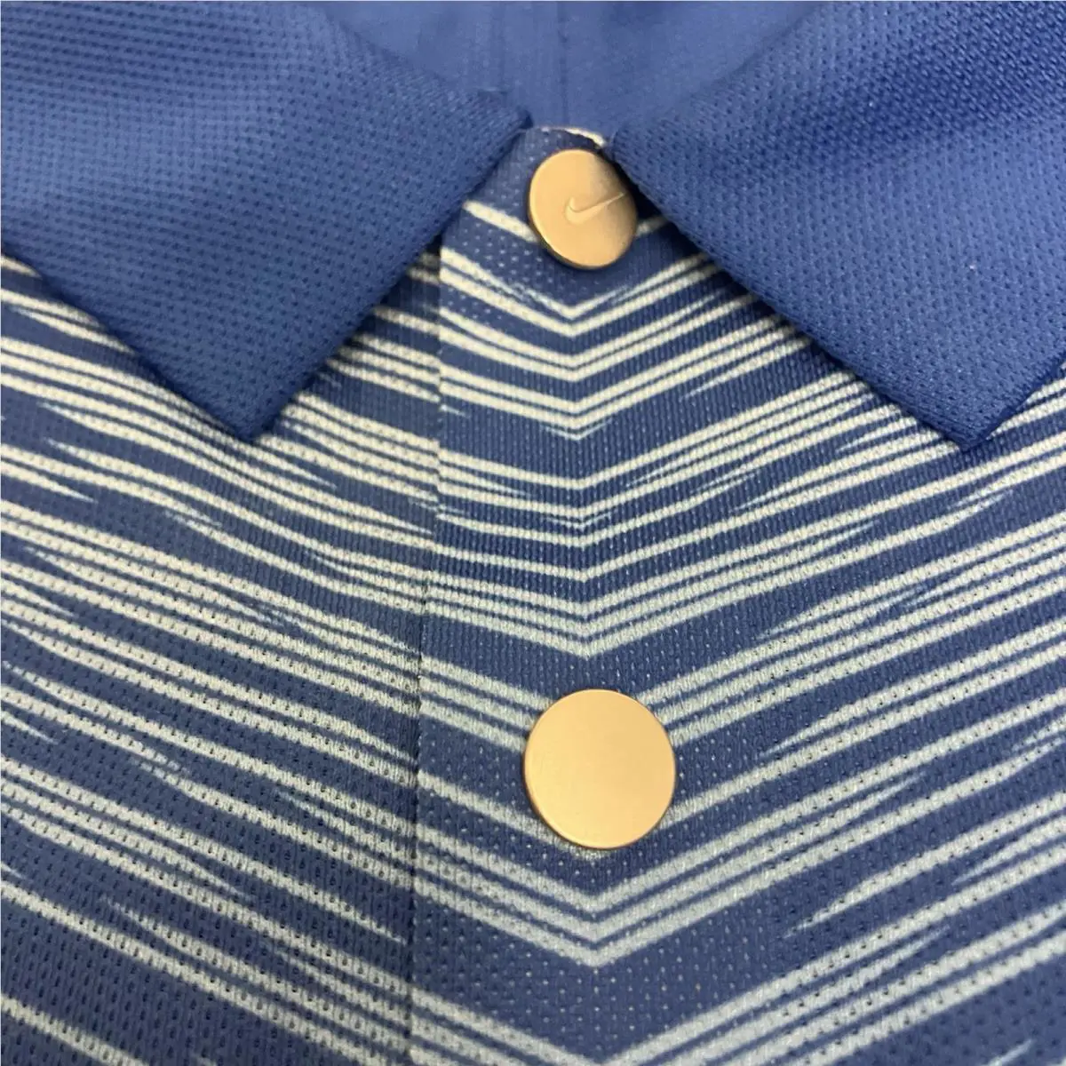 Nike clothing - Tiger Woods Velocity Max Fade Polo - Royal Sport Blue Reflective Silver 4