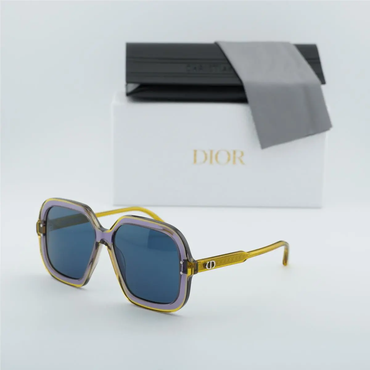 highlight S1I 60B0 Yellow/shiny Purple/blue 57-15-140 Sunglasses by Dior