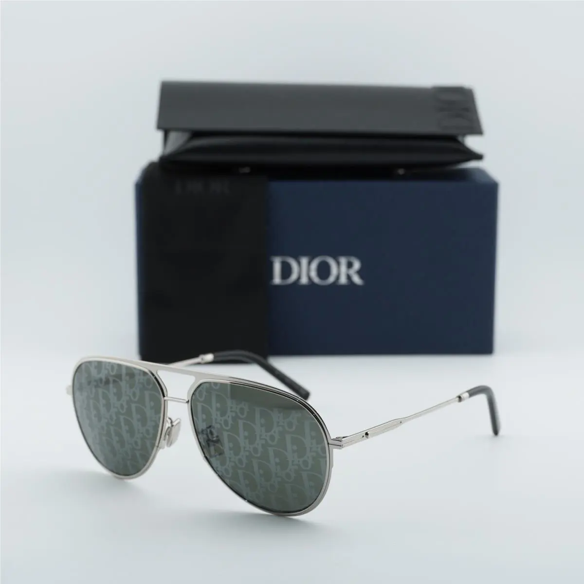 essential A2U F0A8 Shiny Palladium/blue Grey  Pattern by Dior