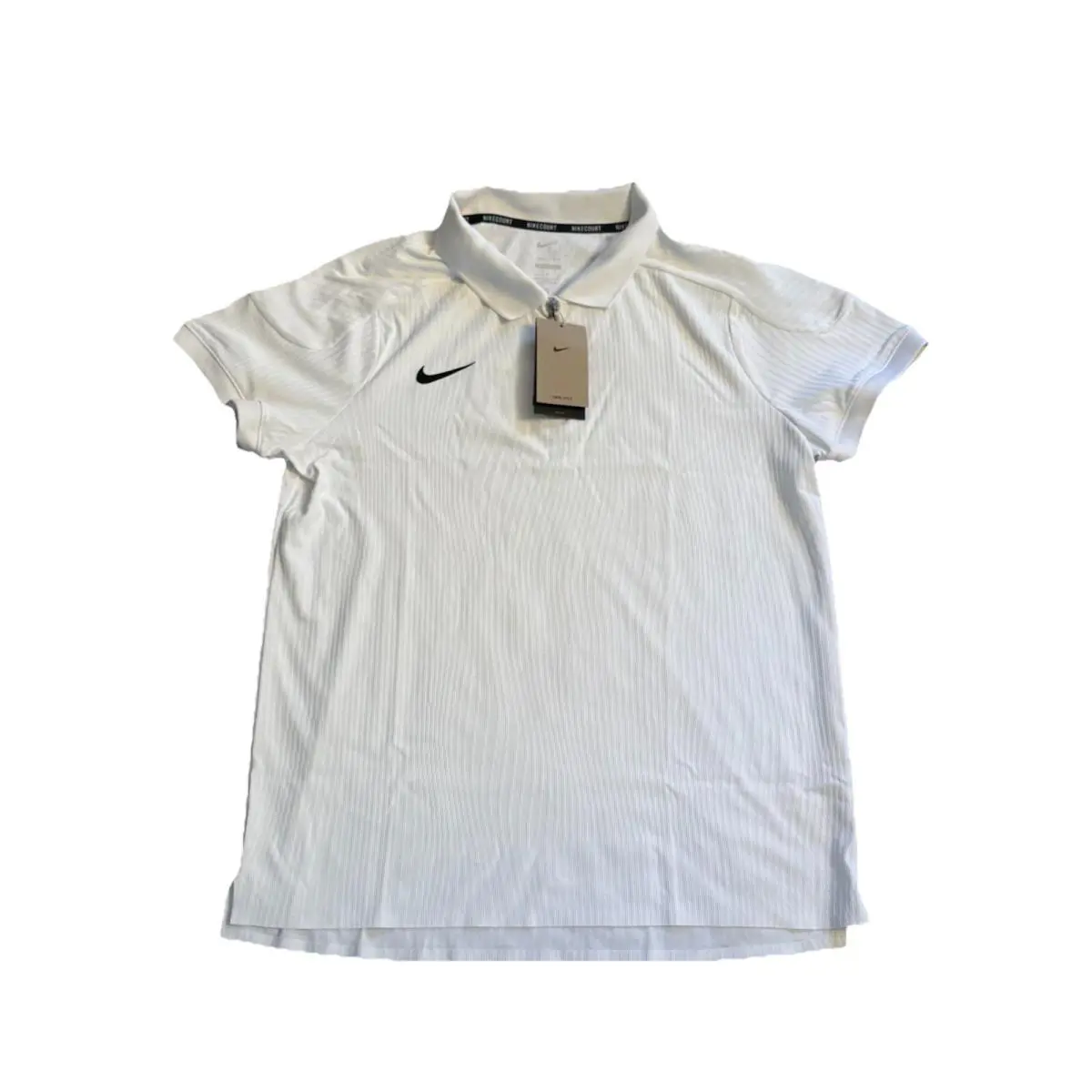 Nike Court 1/4 Zip Dri-fit Tennis Shirt White HQ0792-100 Men’s Size Large